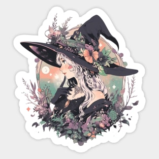 Cute Garden Witch Sticker